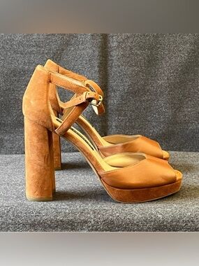 French Connection DITA Leather Platform Heels